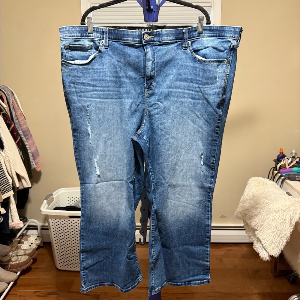 Torrid Size 26R: Blue High-Rise Sky High Kick-boot Jeans - Picture 4 of 7
